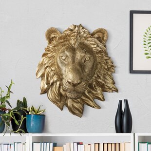 HARD RESIN LION SCULPTURE deals HEAD DOOR KNOCKER/ WALL DECOR 11